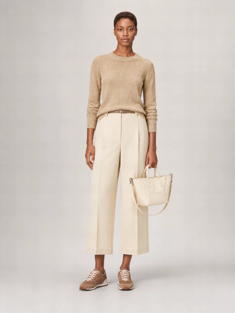 Brunello Cucinelli Sequined Ribbed Long-Sleeve Sweater