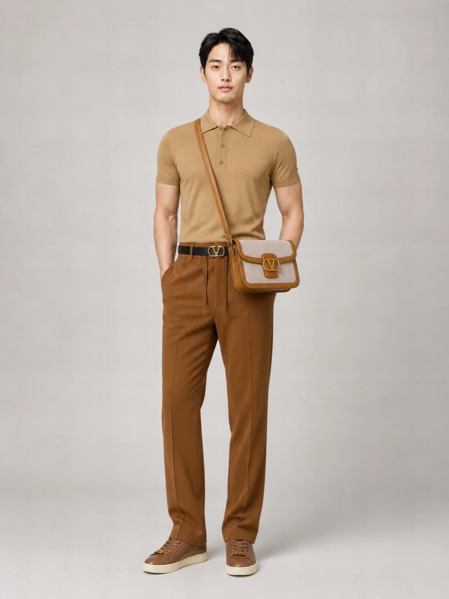 Valentino Garavani Cotton Straight-Leg Trousers