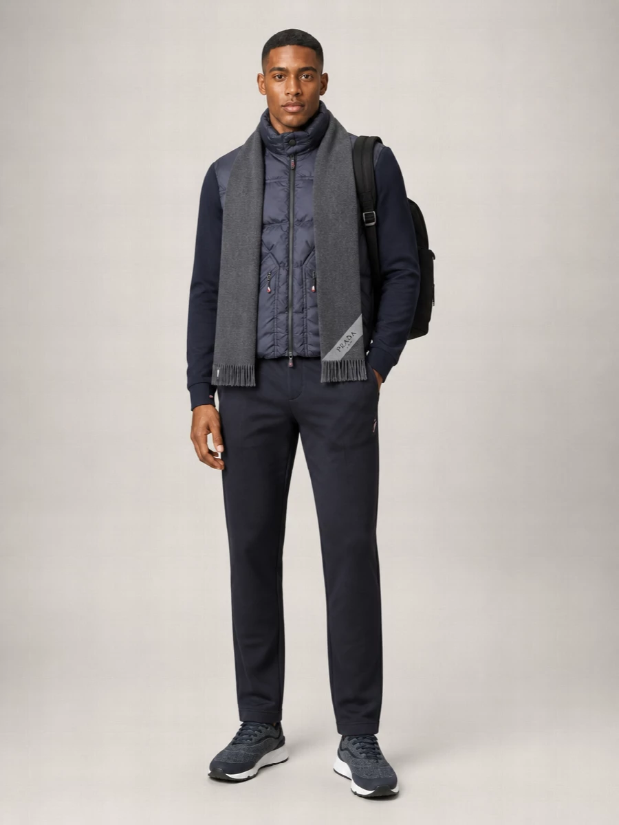 Moncler Grenoble Down Quilted Zip Up Cardigan