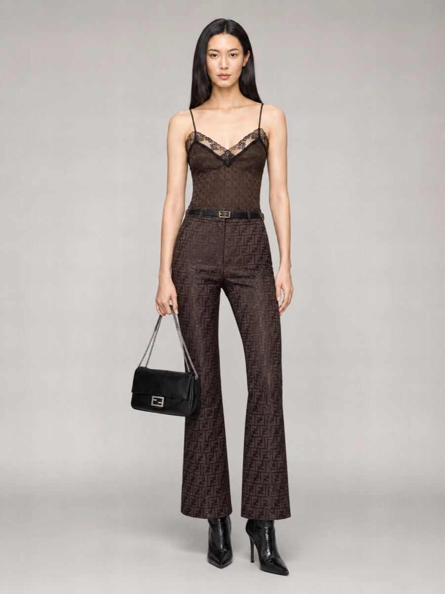 Fendi High-Rise Flared Trousers
