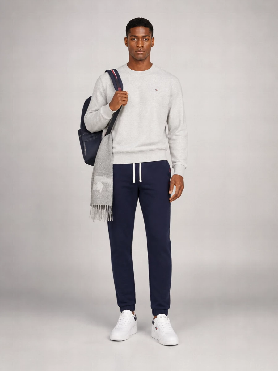 Tommy Hilfiger Cotton Crew Neck Long Sleeve Sweater