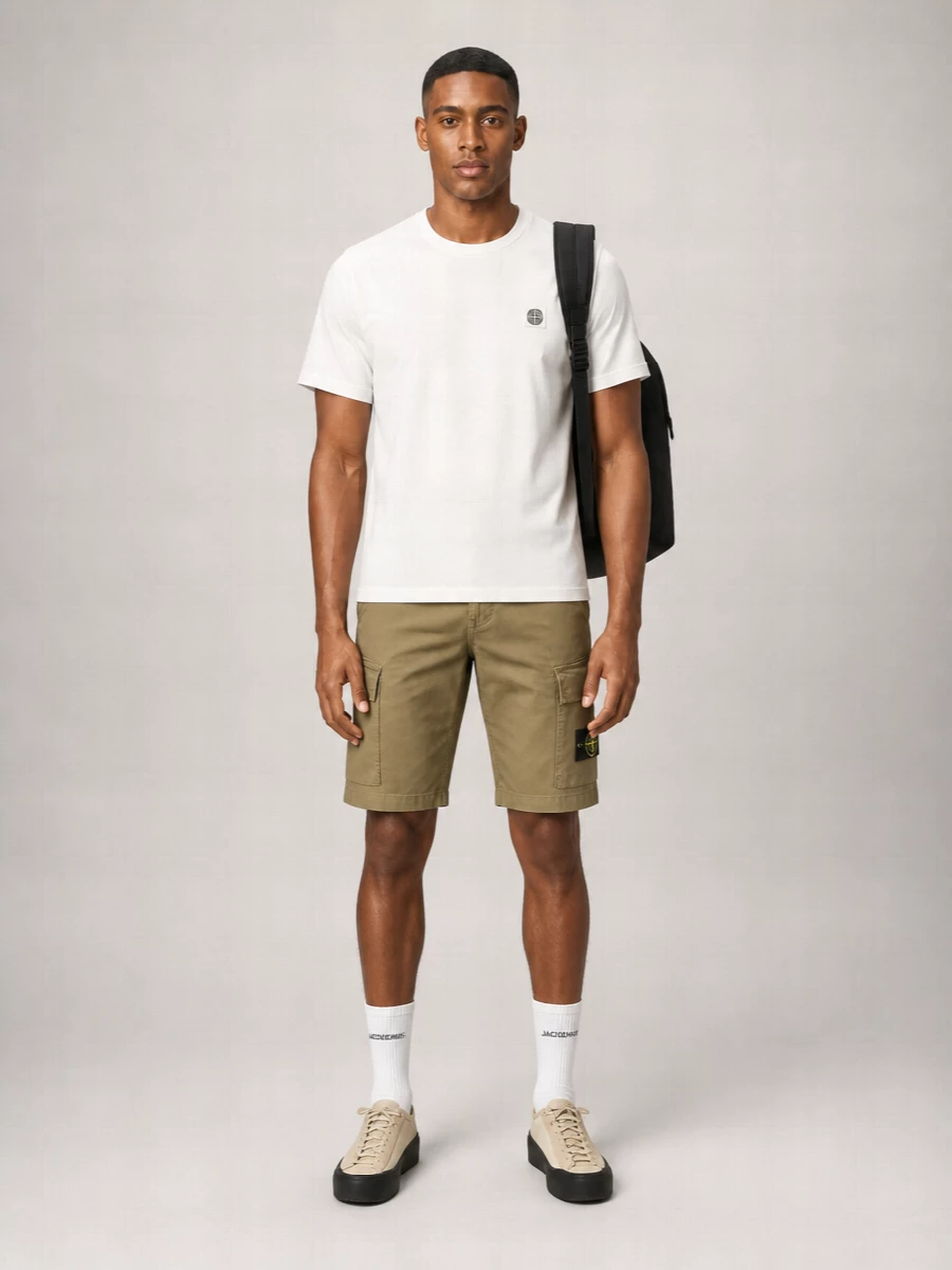 Stone Island Cotton Regular-Fit Cargo Shorts