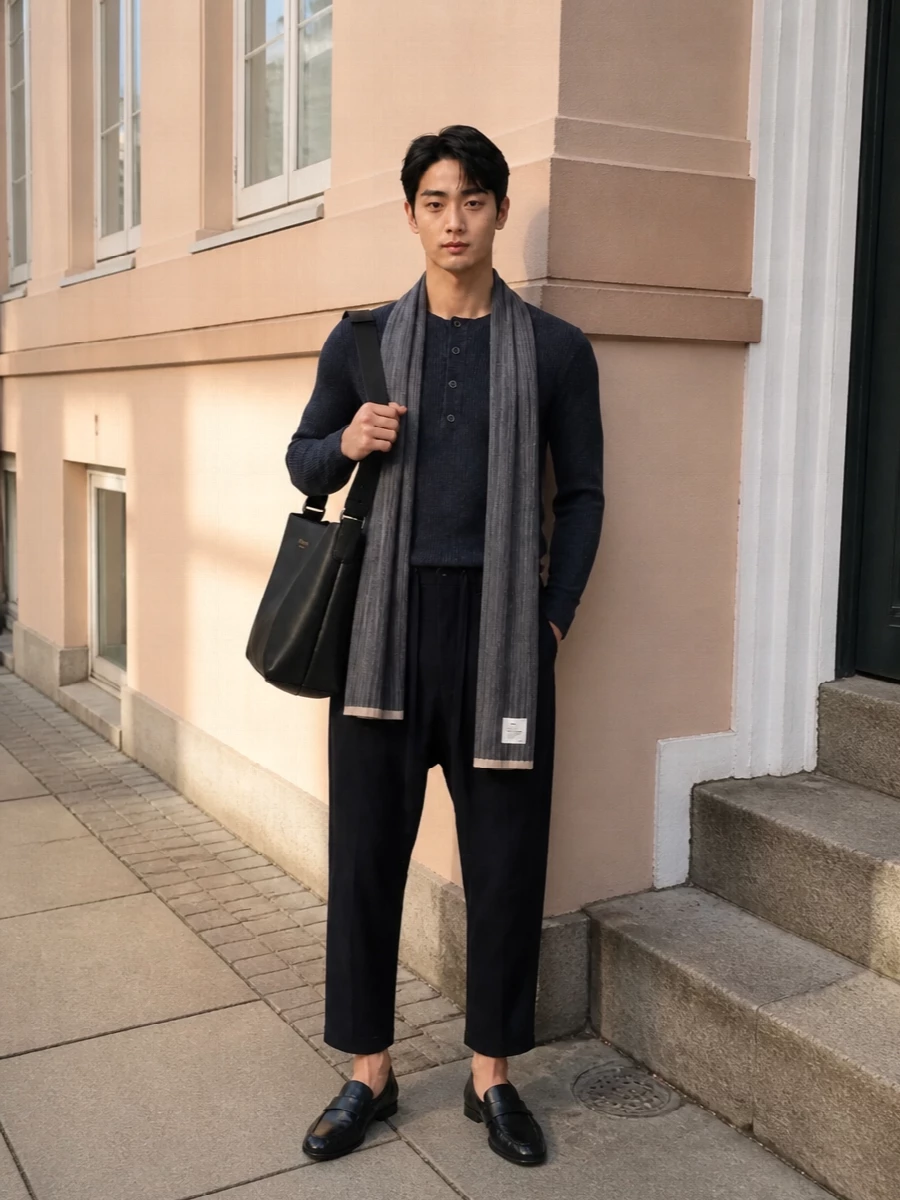 Uma wang henley cropped trousers prada bag