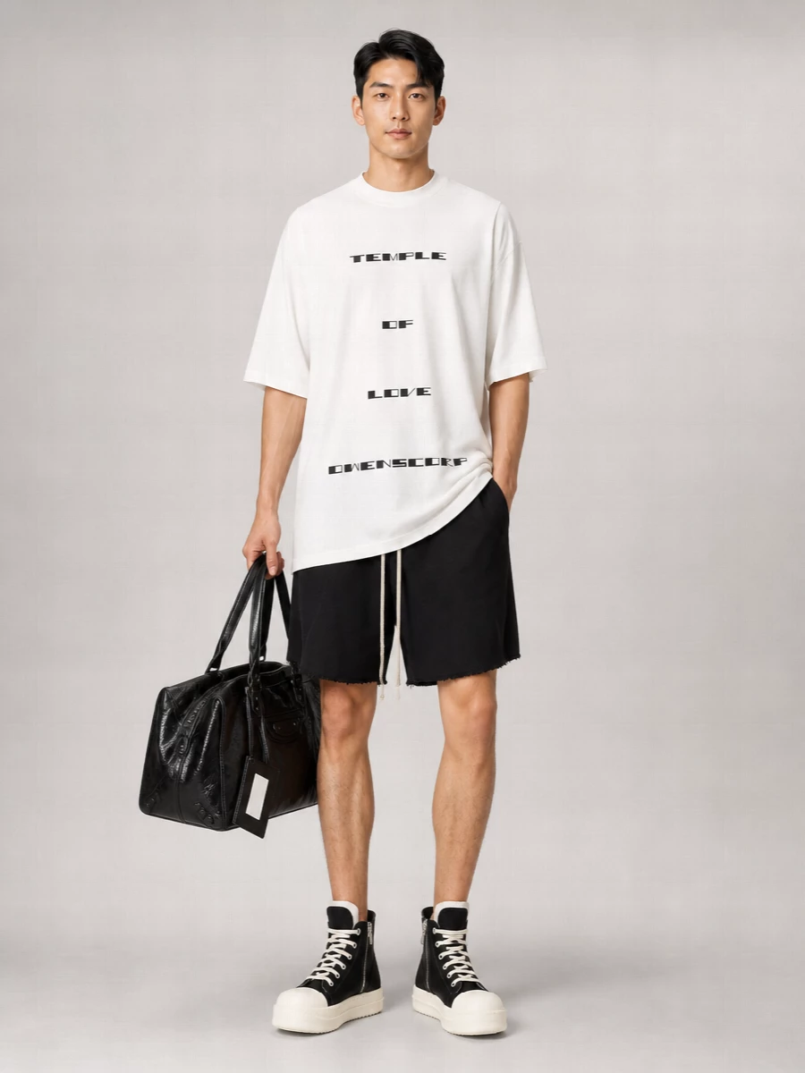 Rick Owens Drkshdw Printed Cotton Crewneck T-Shirt
