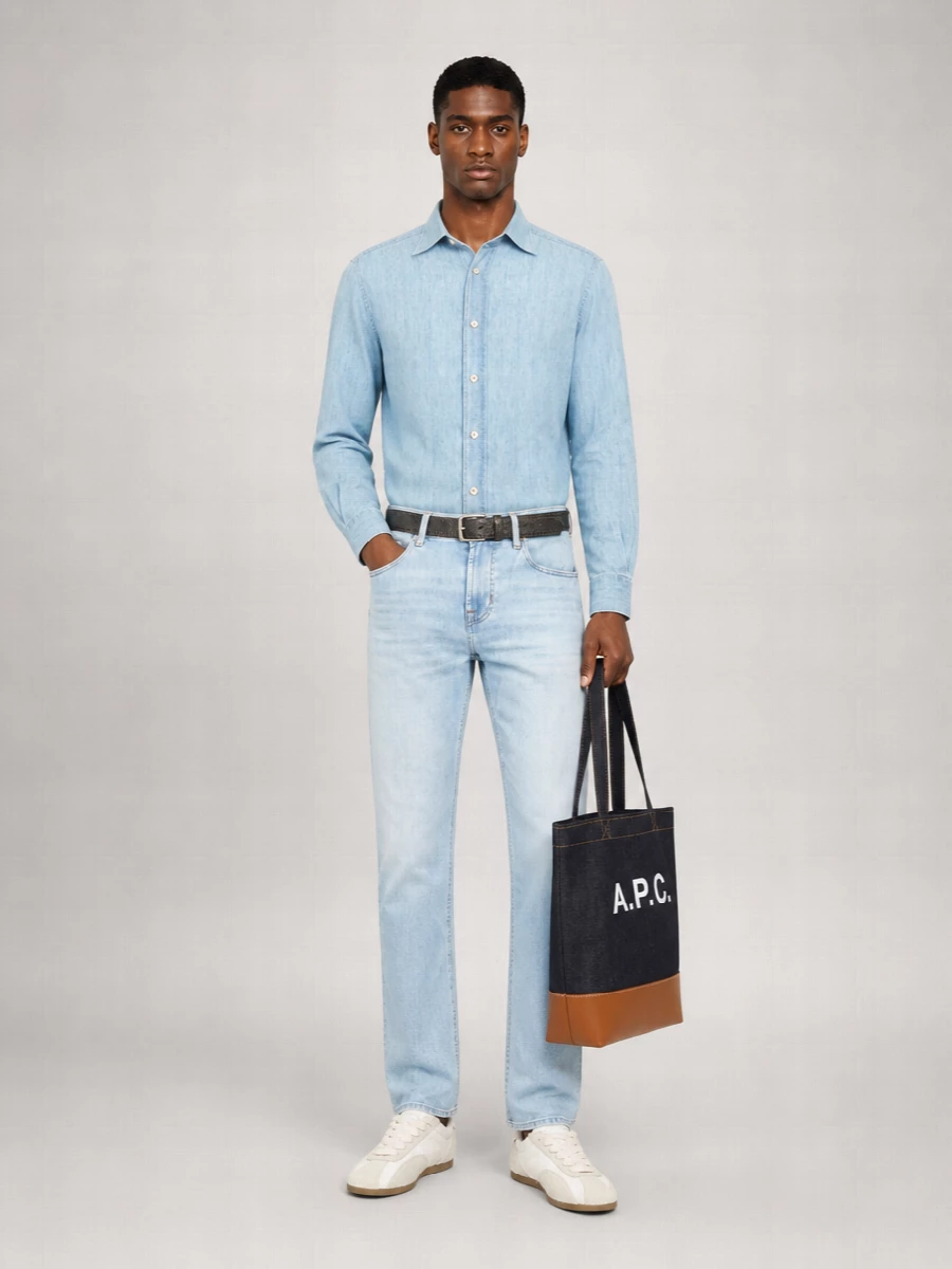 7 For All Mankind Denim Straight-Leg Trousers