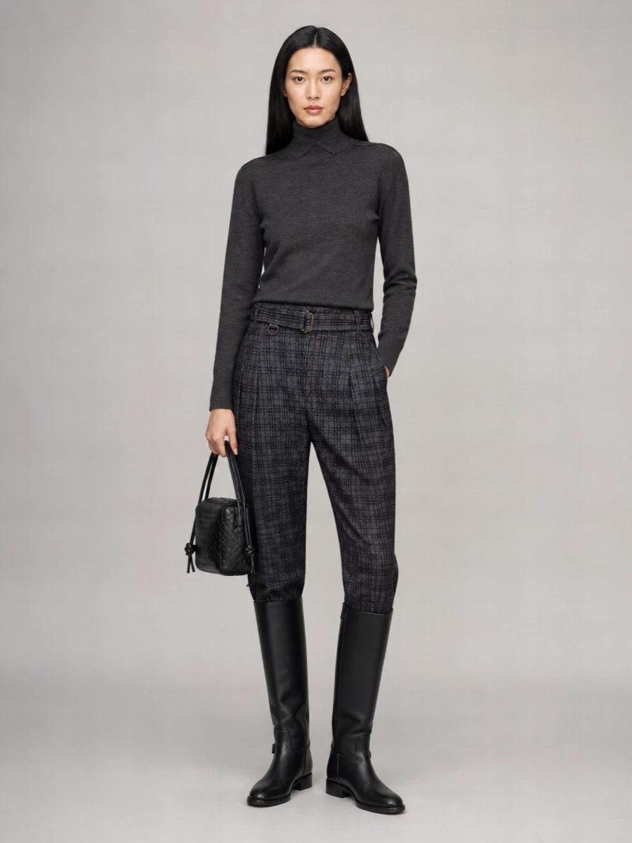 Burberry Wool Ribbed High-Neck Jumper