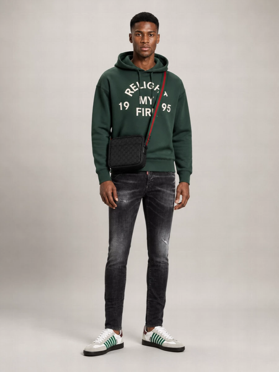 Dsquared2 Leather Low-Top Sneakers