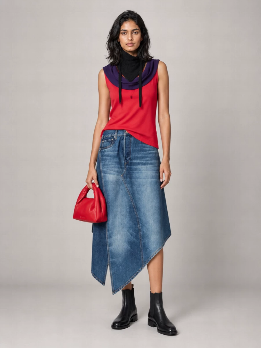 Jacquemus Ribbed Wool Hooded Scarf
