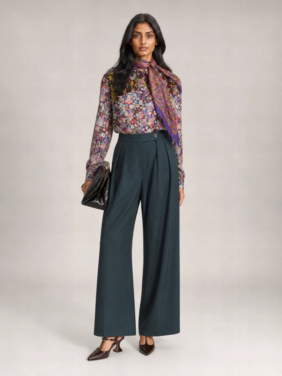 Etro Silk Wool Scarf