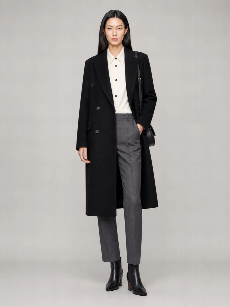 Studio Nicholson Oversized Double Breasted Coat