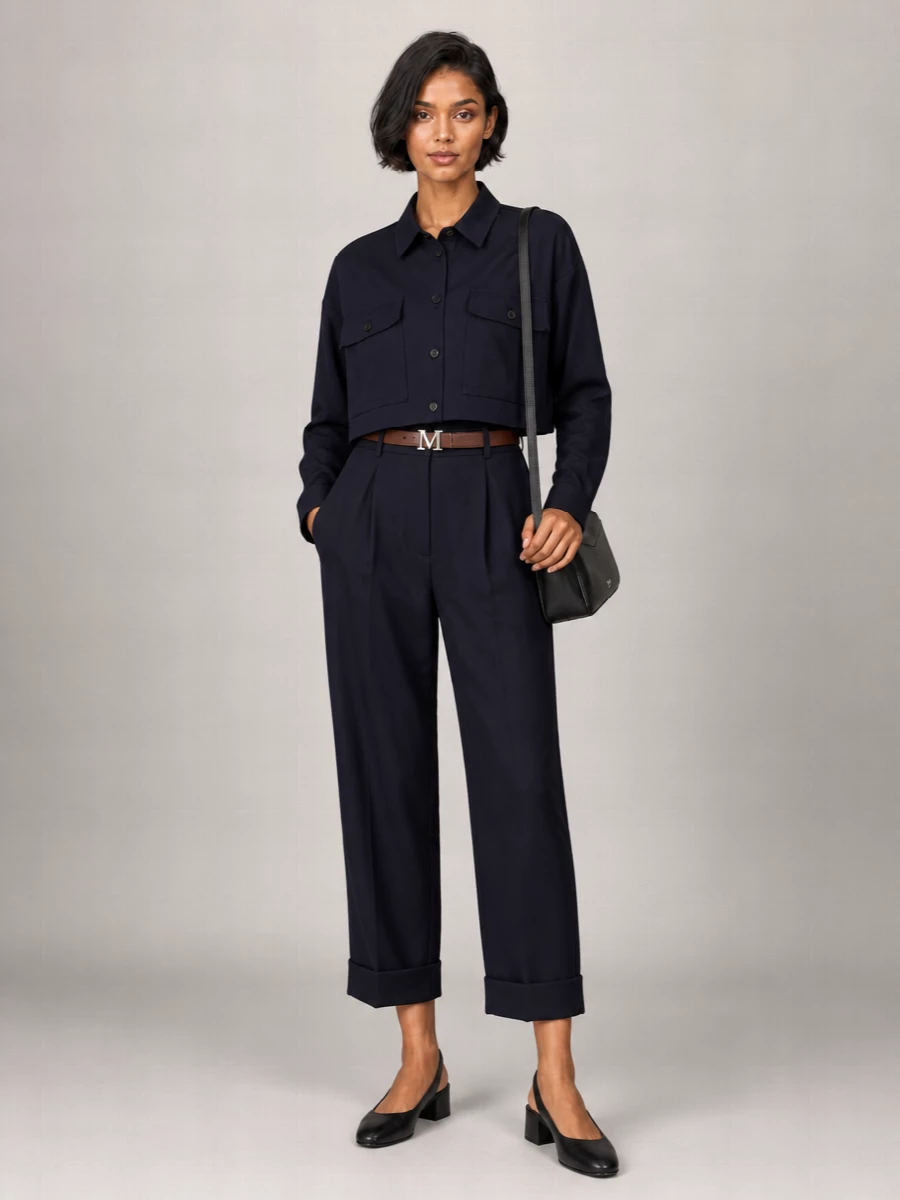 Weekend Max Mara Wool Long-Sleeve Jacket