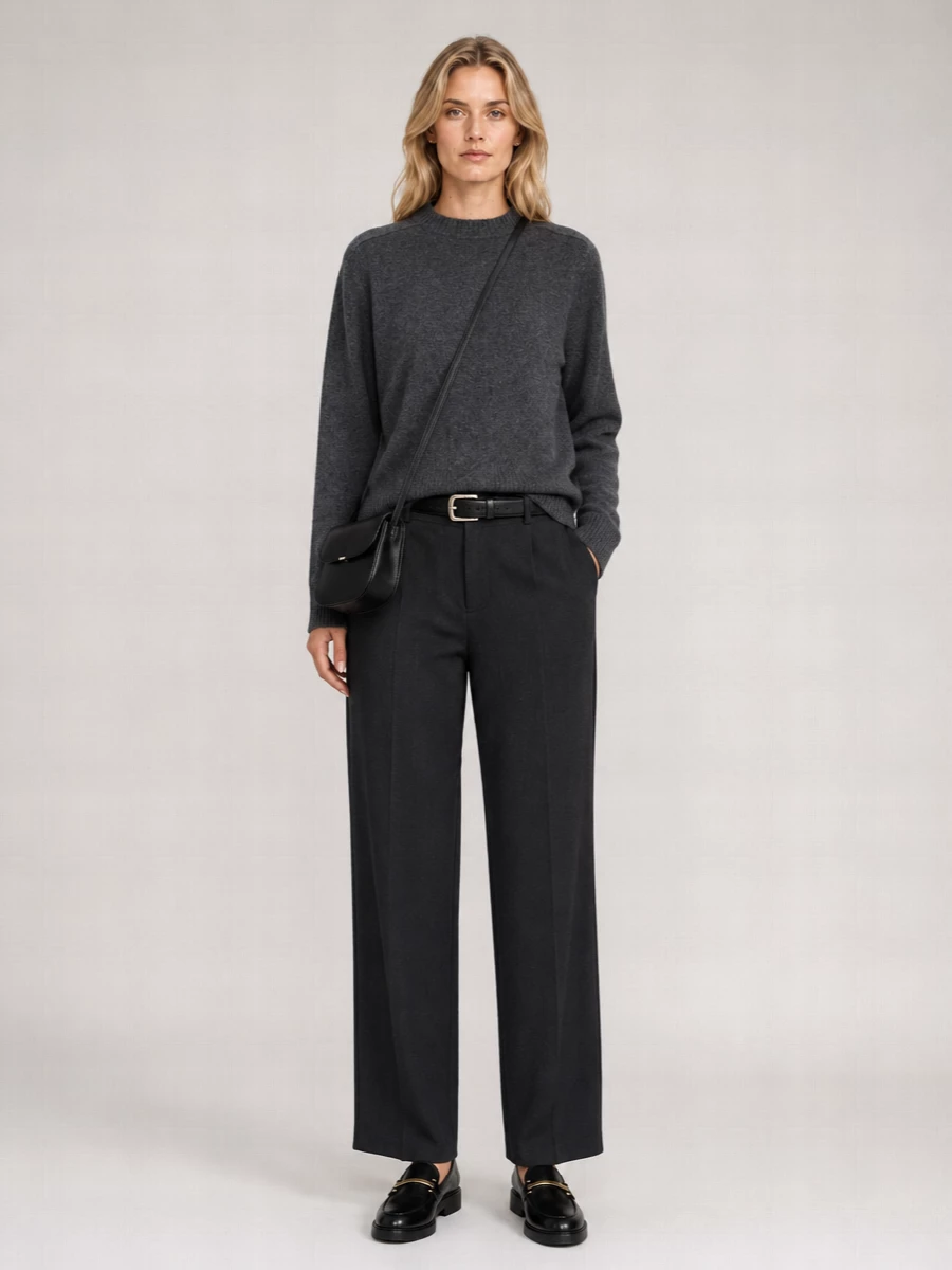 Loulou Studio Bouclé Straight Trousers