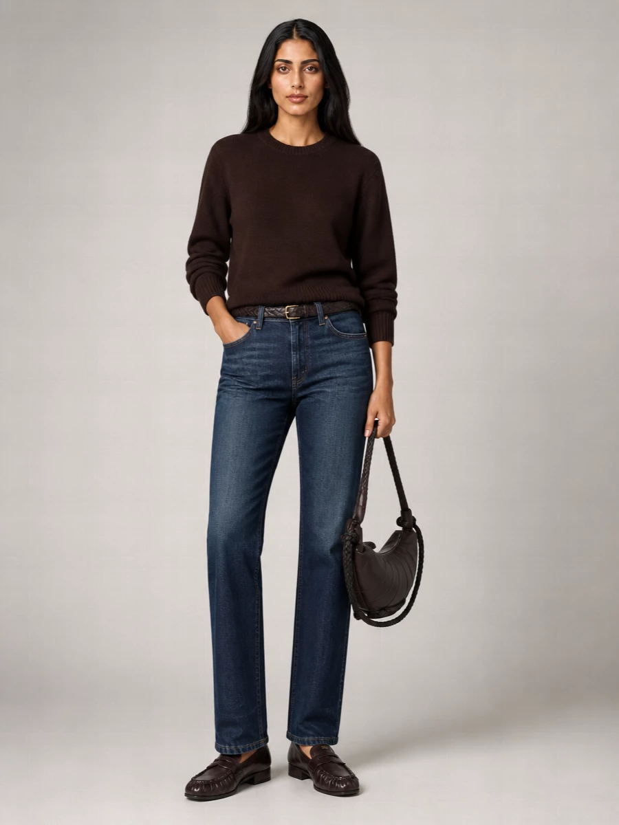 Prada Denim Low-Rise Tapered Jeans