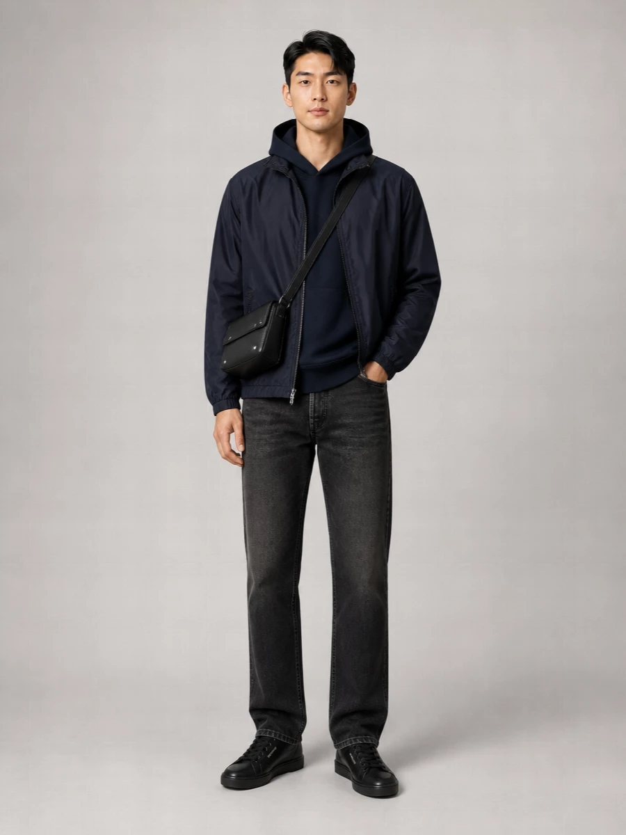 Saint Laurent Hooded Windbreaker