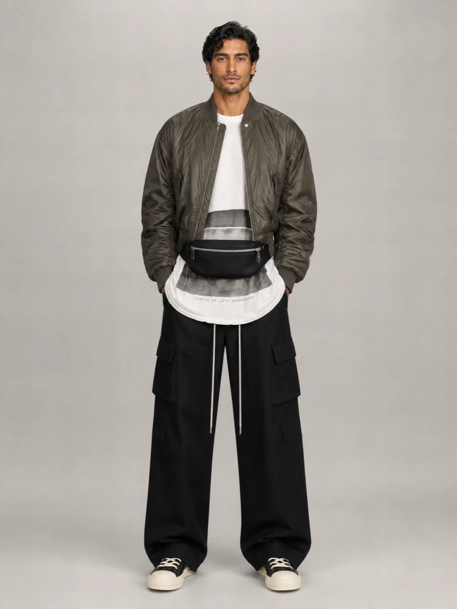 Rick Owens Ribbed Bomber Jacket