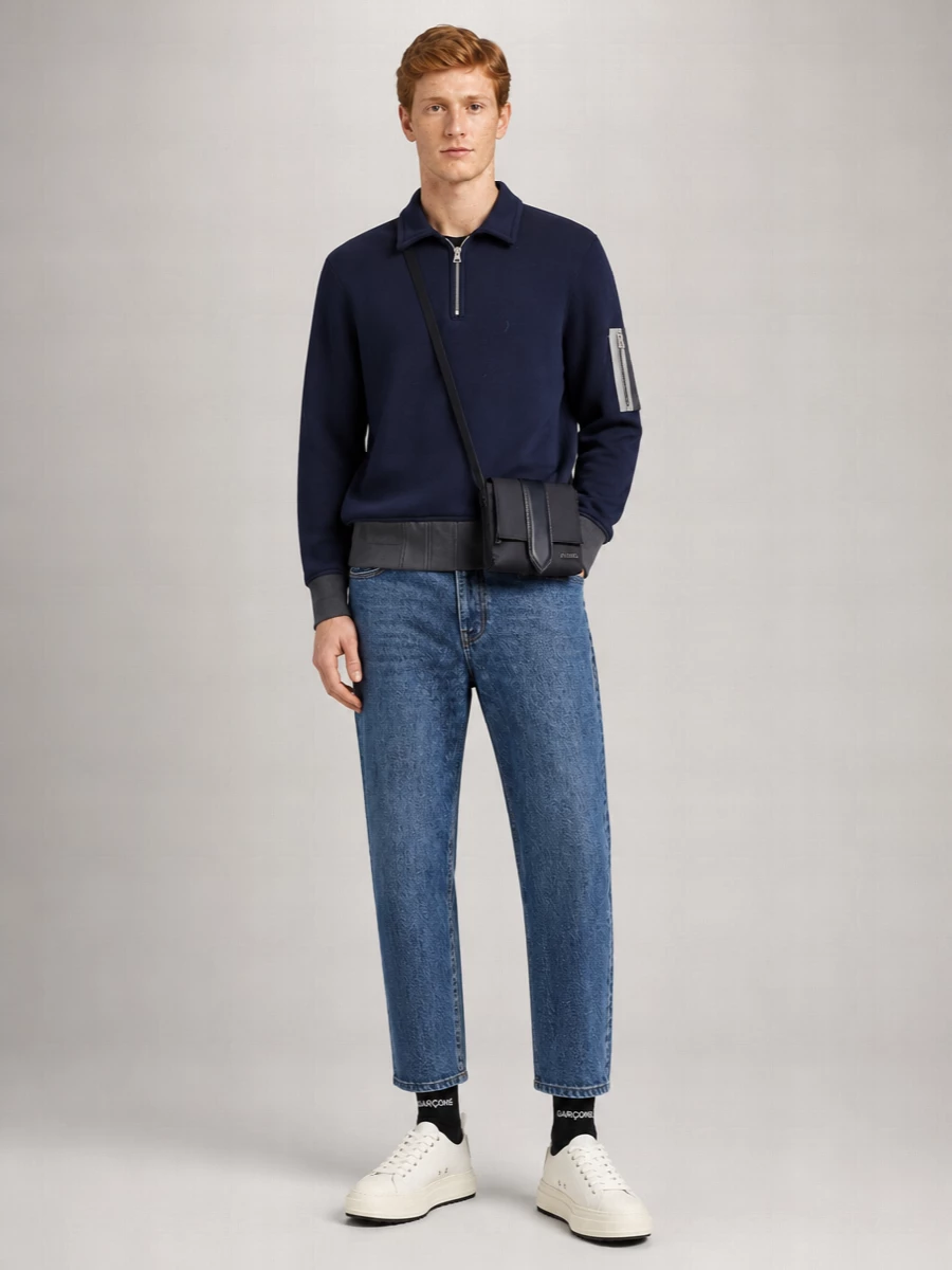 Sacai denim straight-leg jeans