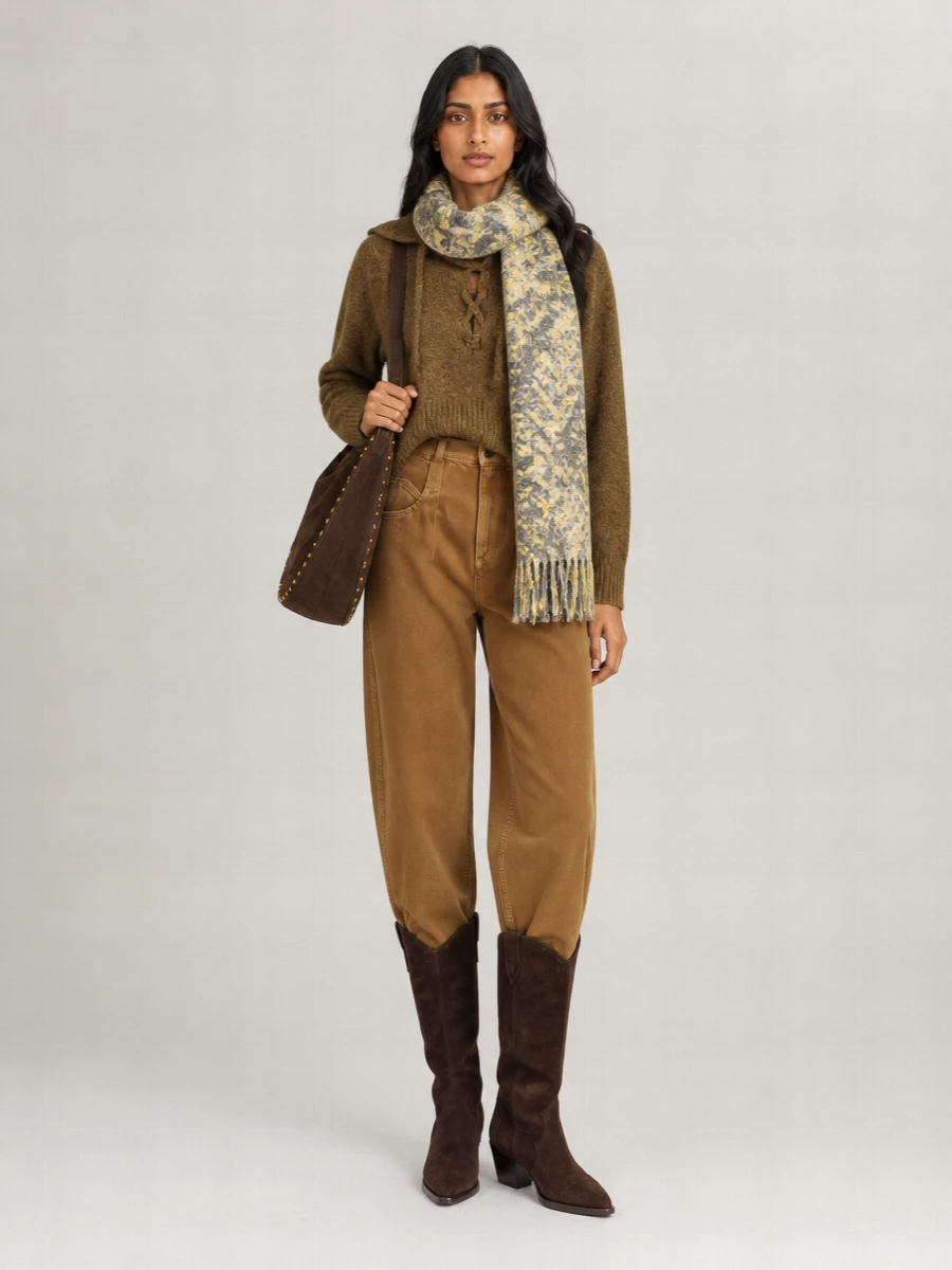 Isabel Marant Oskan Soft Zip Suede Shoulder Bag