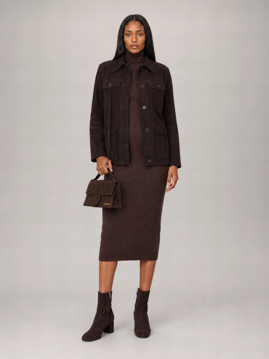Semicouture Leather Single Breasted Coat