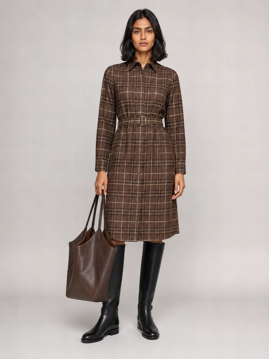 Brunello Cucinelli Monili Leather Shopping Shoulder Bag