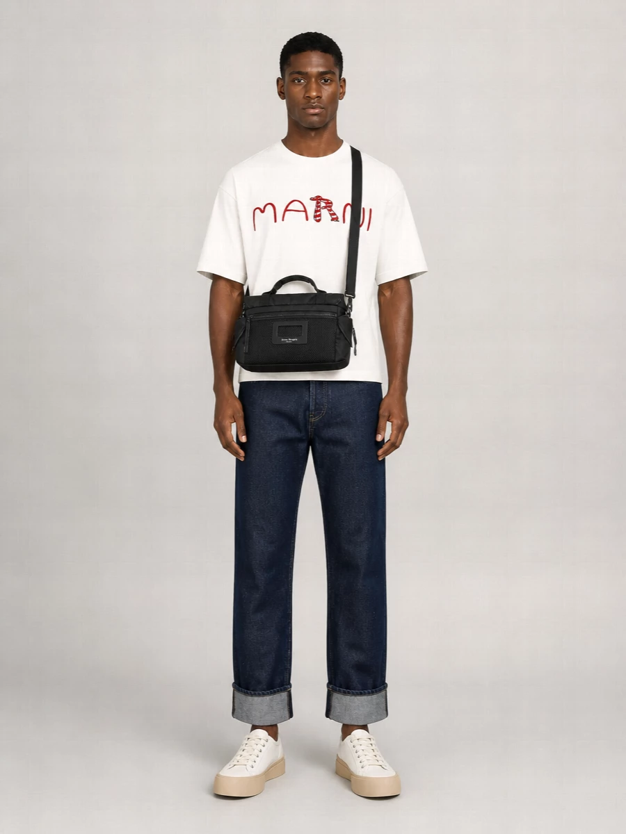 Marni Logo-Print Cotton Short-Sleeve T-Shirt