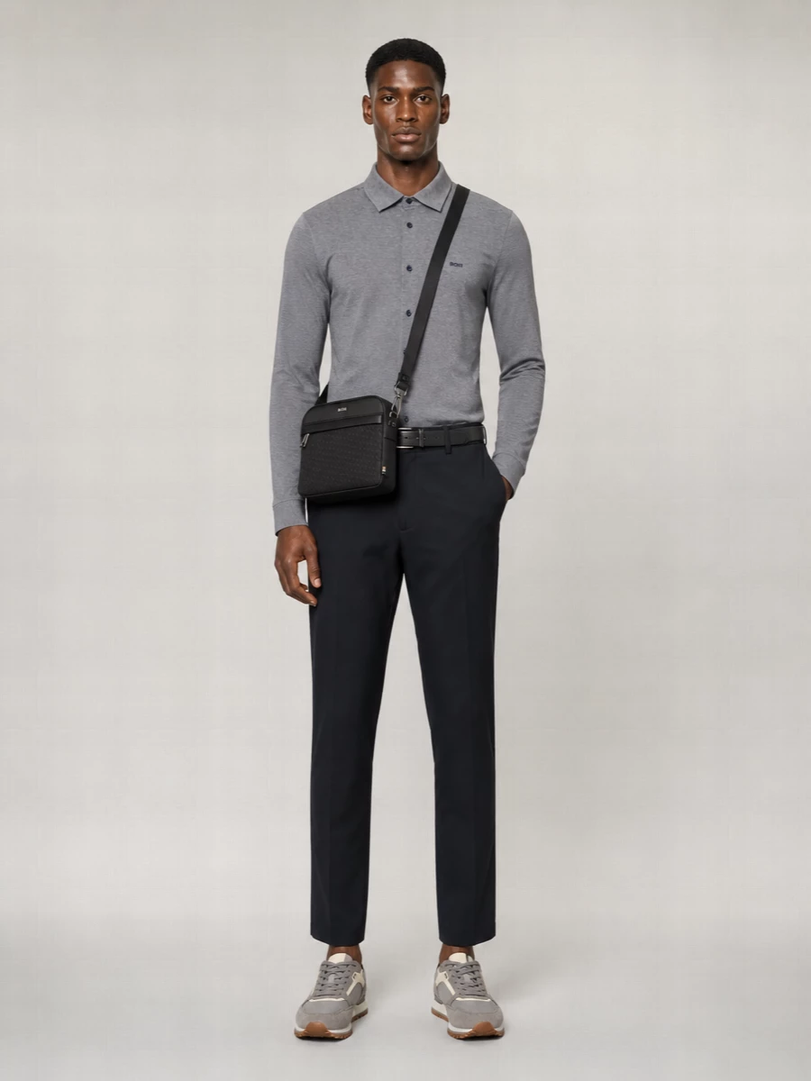 Boss Calfskin Crossbody Bag