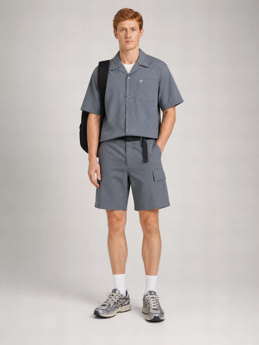 Carhartt Wip Wide-Leg Cropped Cargo Shorts