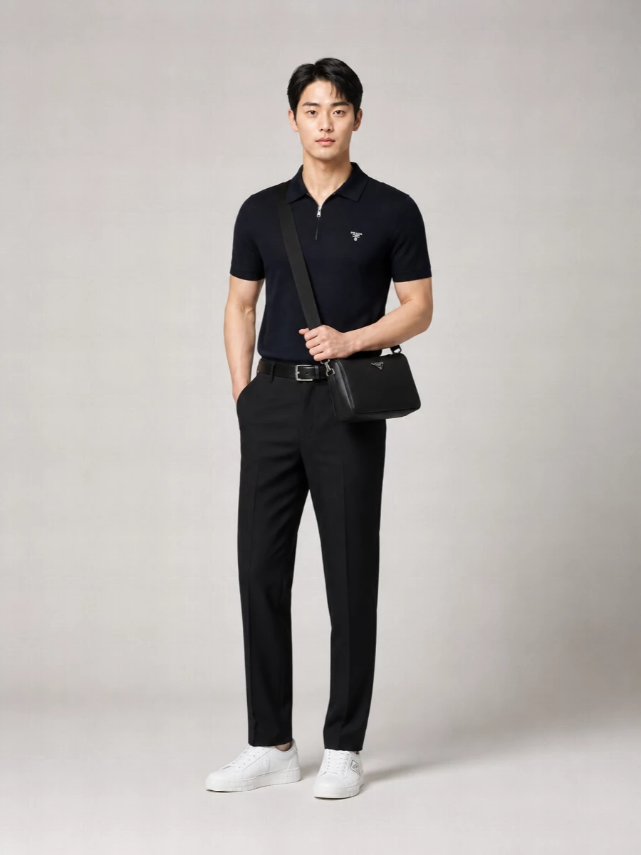 Prada Wool Polo Shirt