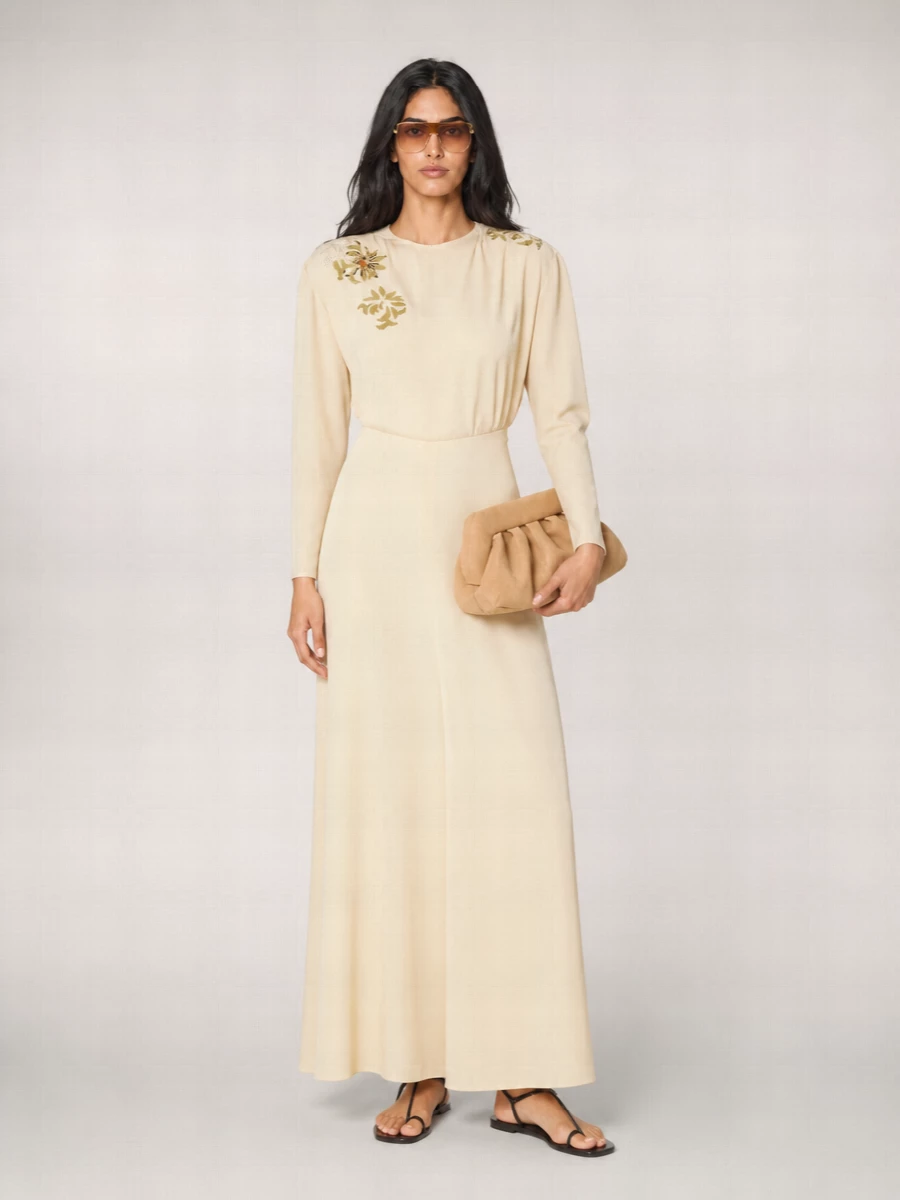 Themoiré Bios Suede Clutch Bag