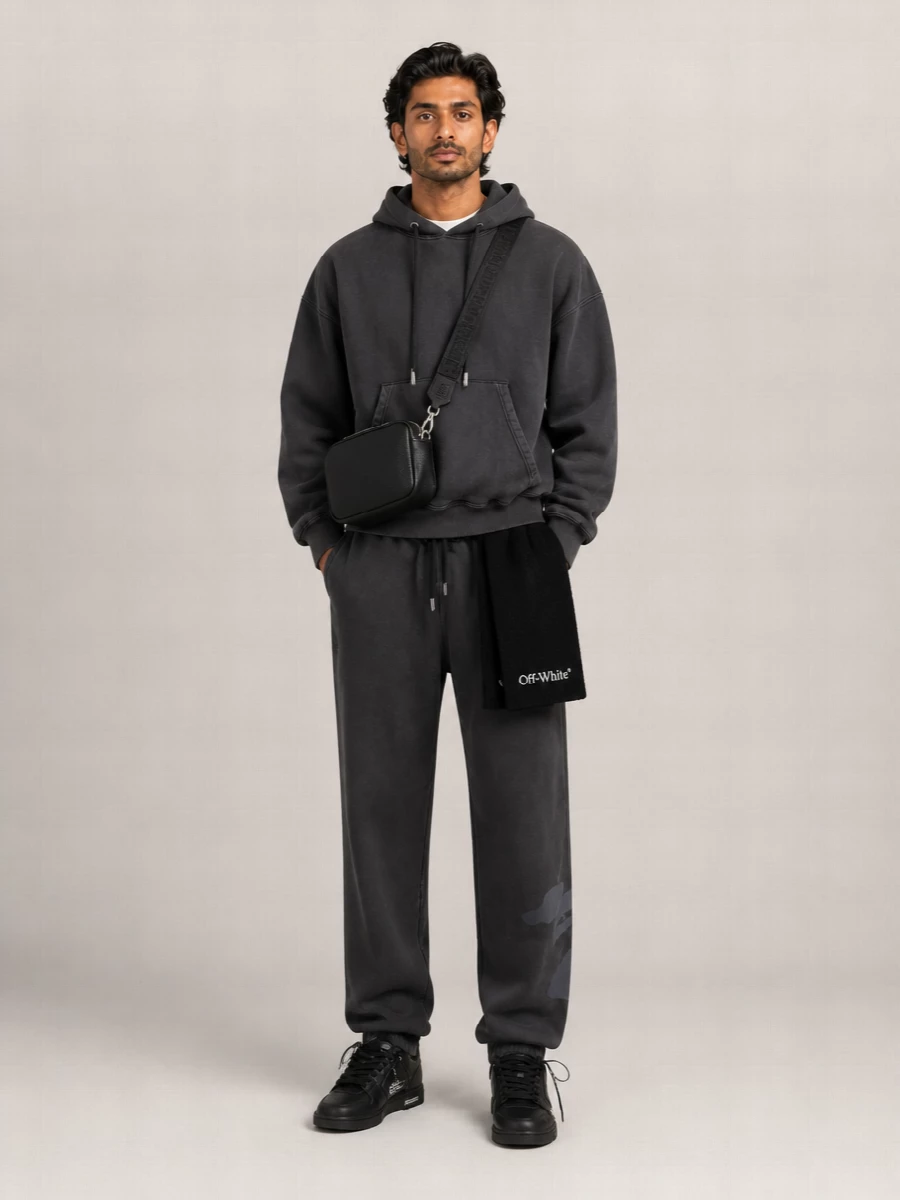 Off-White Straight-Leg Trousers