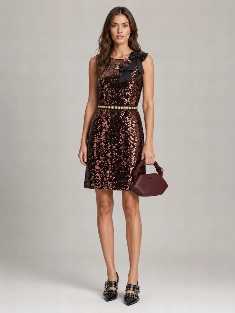 Ganni Bou Mini Leather Shoulder Bag
