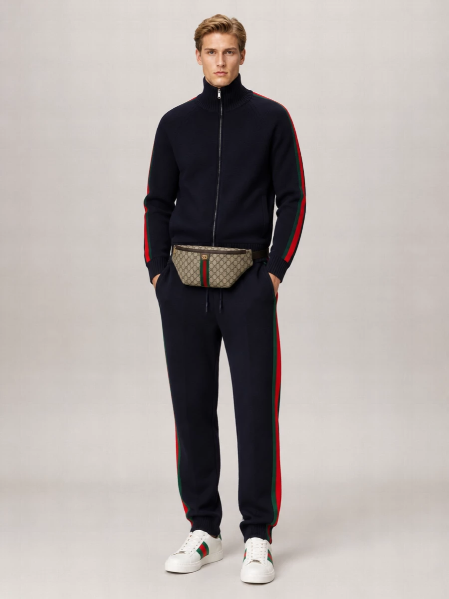 Gucci Printed Canvas Belt Bag