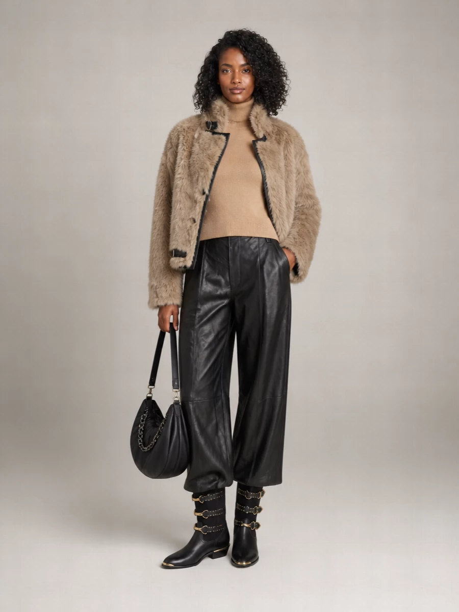 Isabel Marant Bolton Lambskin Leather Clutch Bag