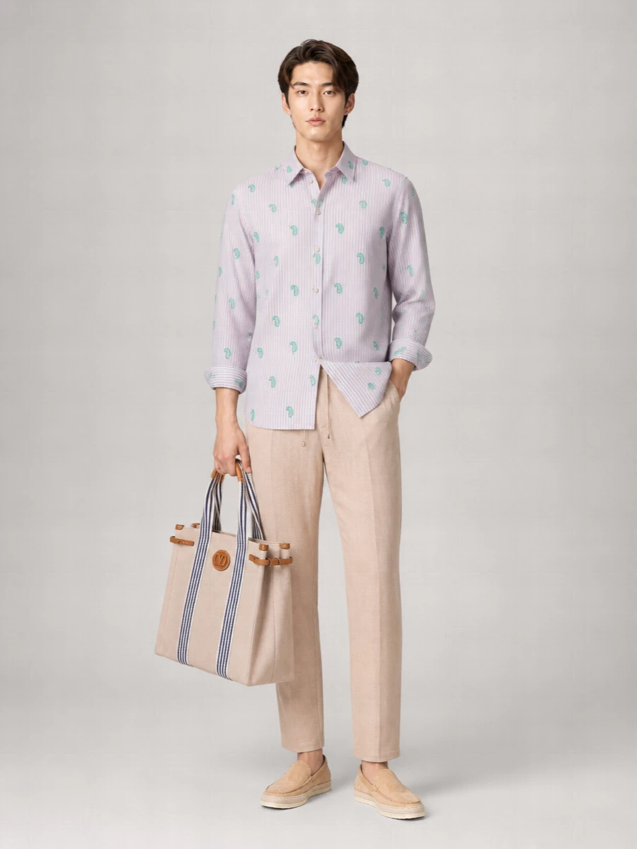 Etro Embroidered Cotton Shirt