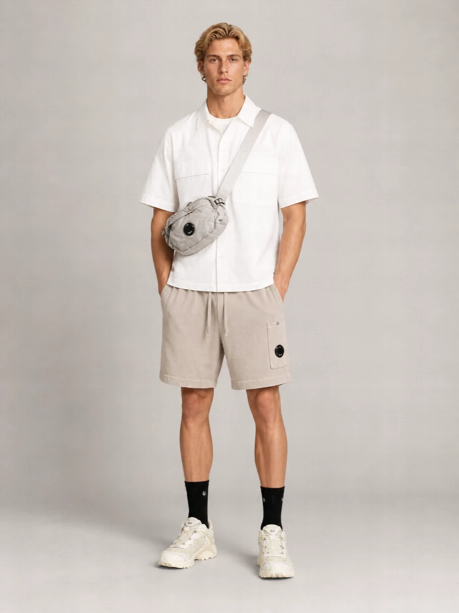 C.p. Company Cotton Track Shorts