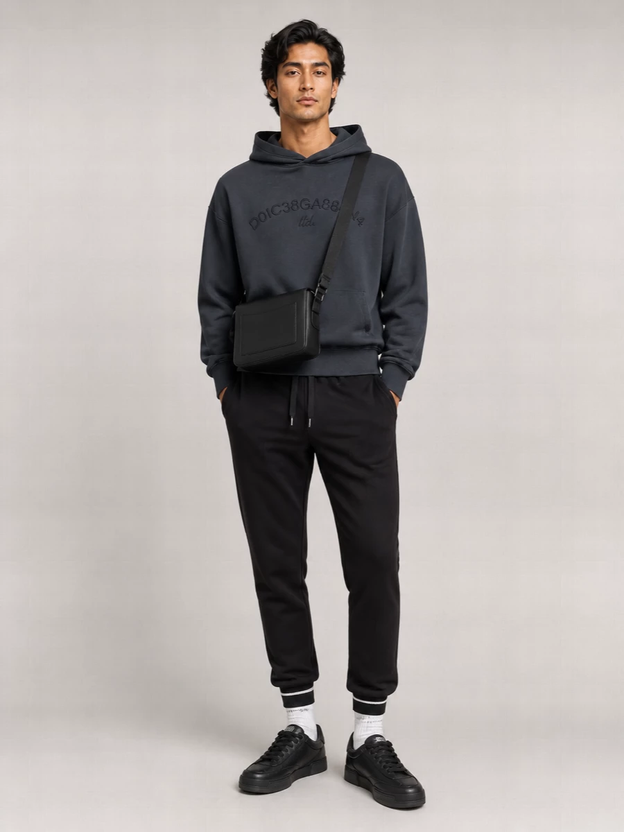 Dolce&Gabbana Cotton Oversized Logo-Print Sweatshirt
