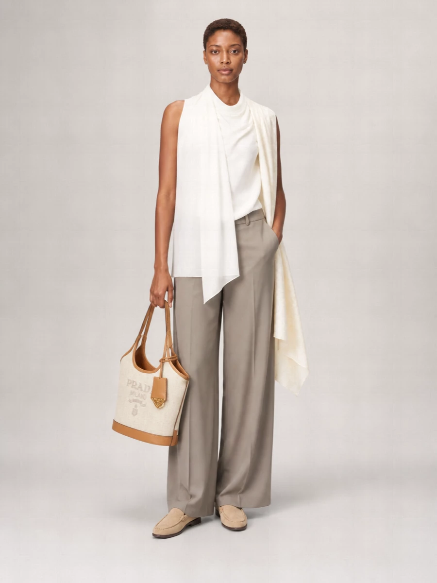 Parosh High-Rise Wide-Leg Palazzo Trousers