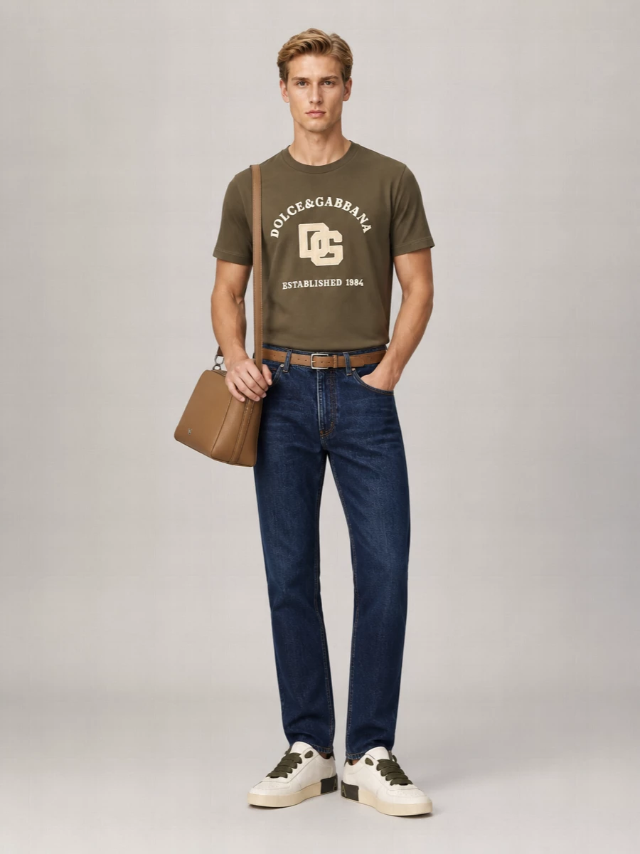 Dolce&Gabbana Leather Low-Top Sneakers