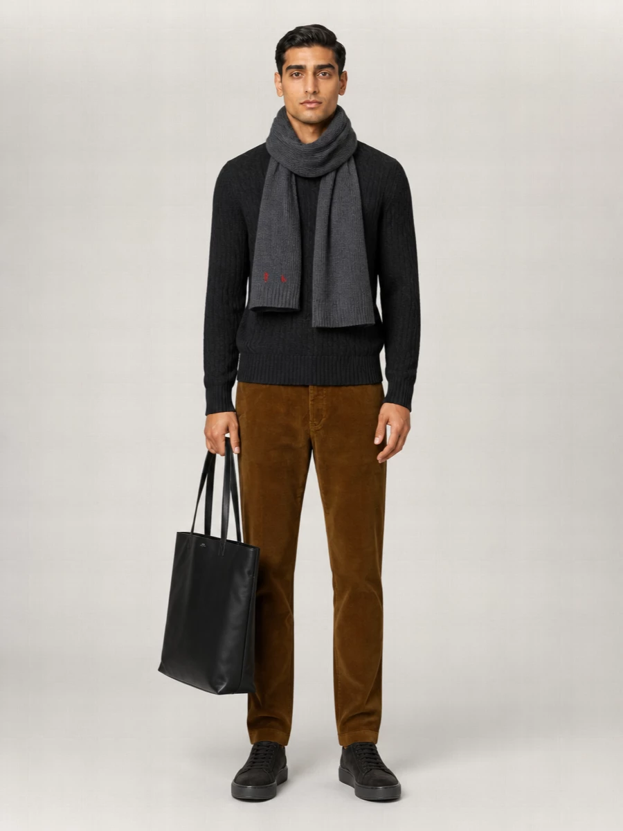 Polo Ralph Lauren Cable-Knit Wool And Cashmere Crewneck Sweater