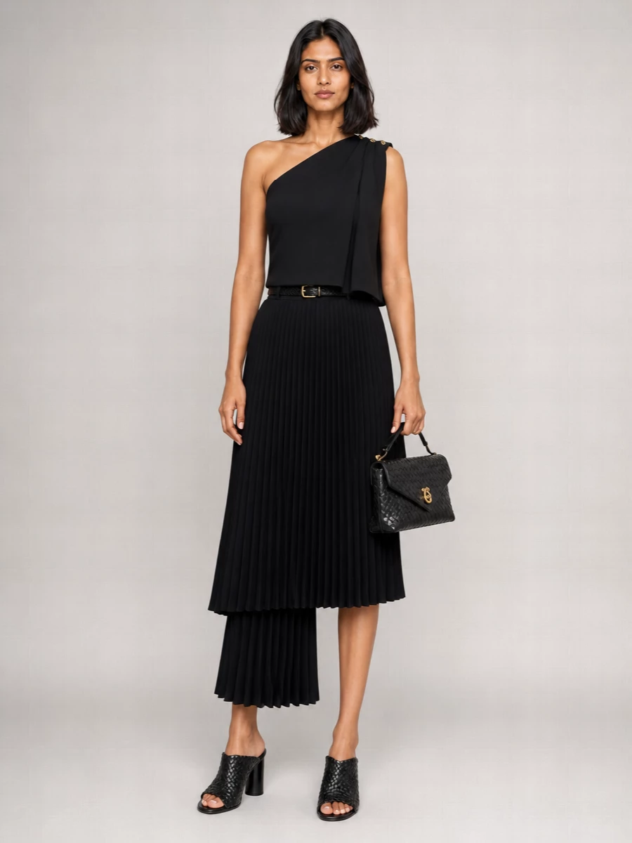Bottega Veneta Polyester Asymmetric Skirt