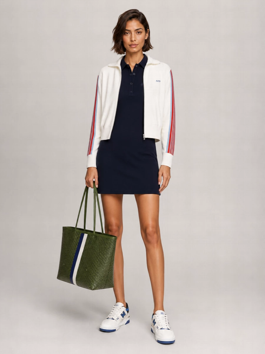 Tory Burch The Racer Canvas Tote Bag