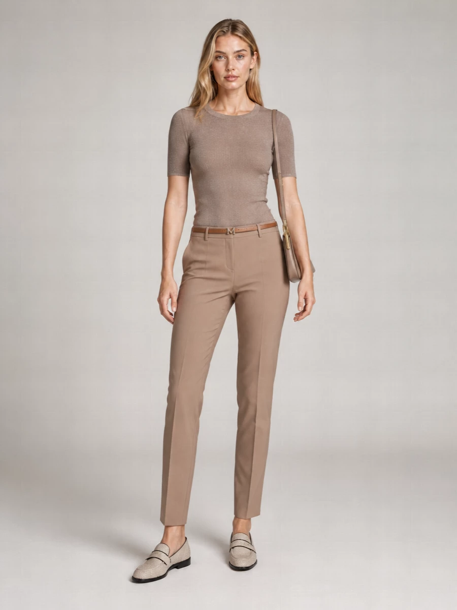 Max Mara metallic knitted top