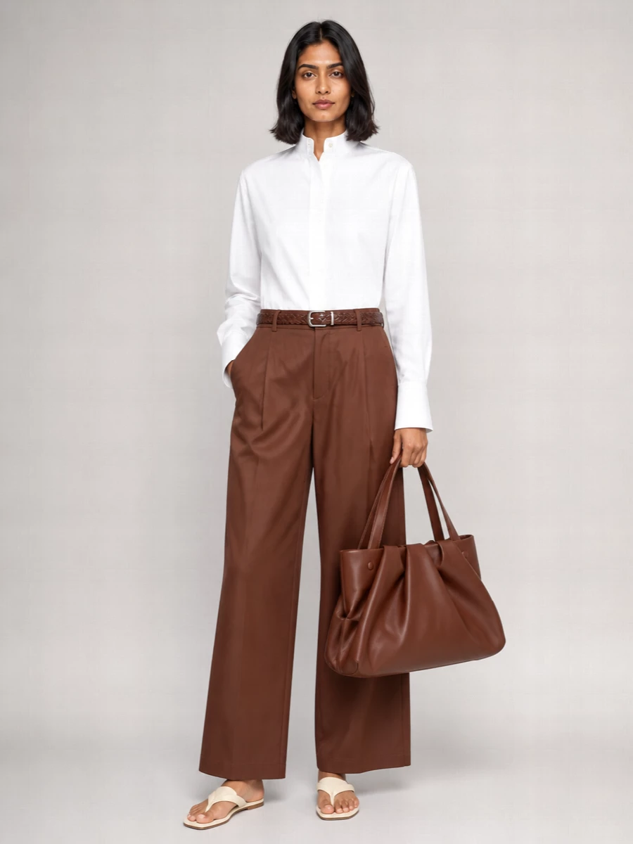 Semicouture Wide-Leg Trousers