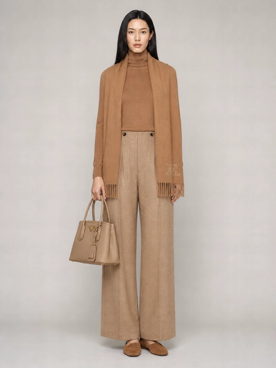 Max Mara Cashmere Wide-Leg Trousers
