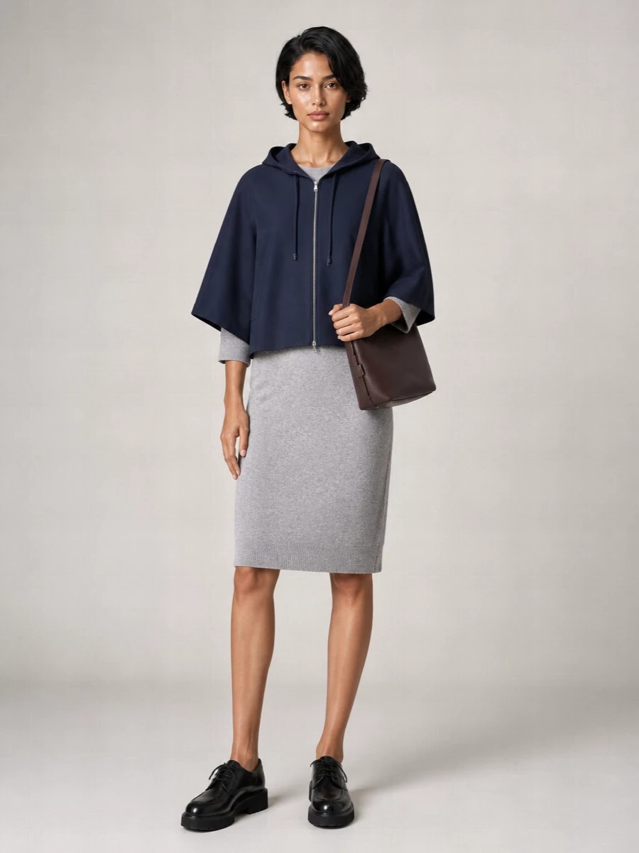 Max Mara Hooded Zip-Up Jacket