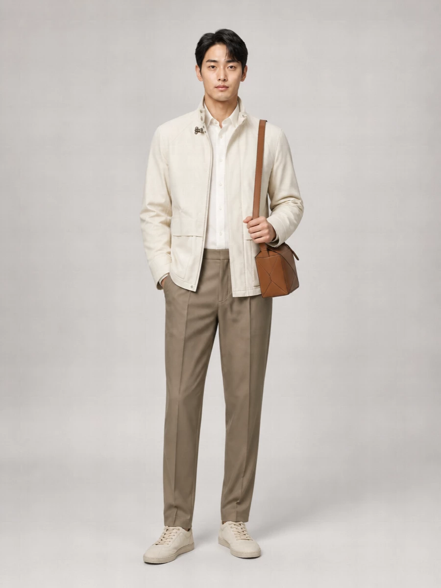 Brunello Cucinelli Waterproof High-Neck Lightweight Jacket
