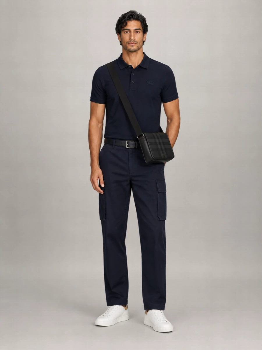 Burberry Cotton Cyrus Straight-Leg Trousers