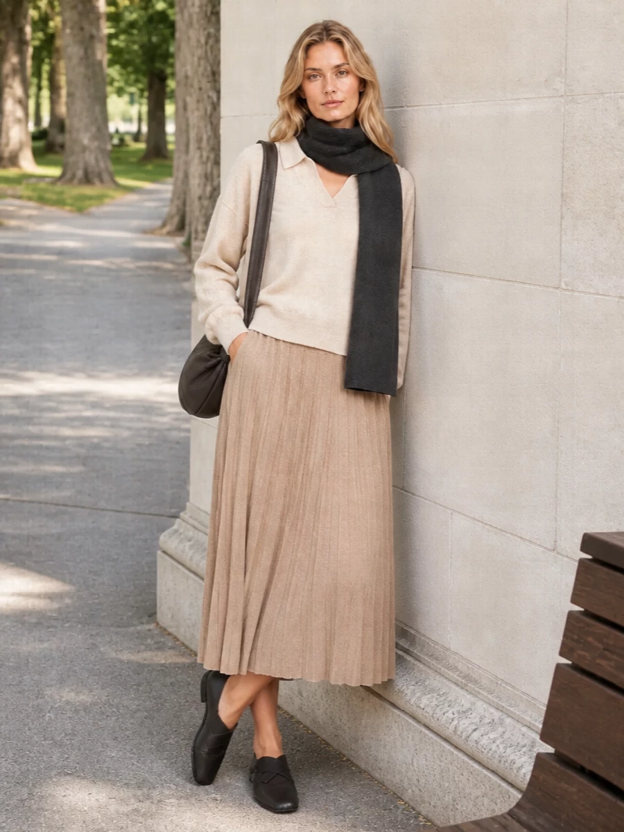 Lisa yang knit pleated midi lemaire bag