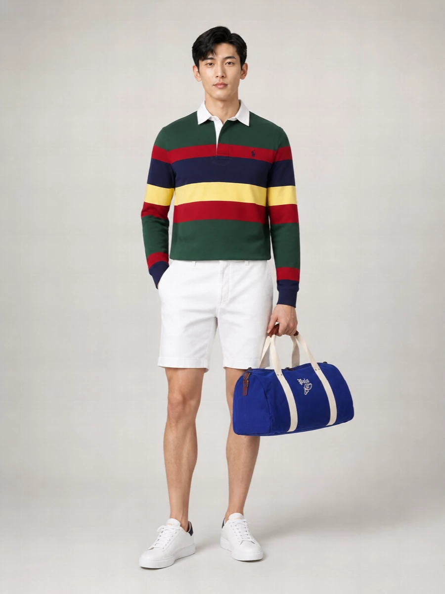 Polo Ralph Lauren Striped Long-Sleeve Polo Shirt