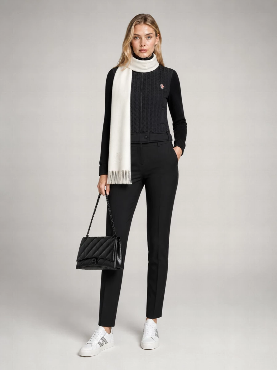 Moncler Quilted Nylon Zip-Up Cardigan