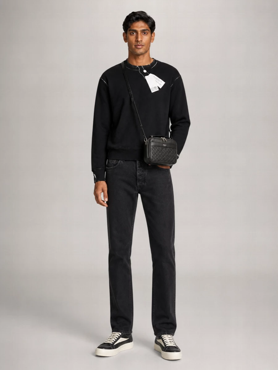 Rick Owens Leather Low-Top Sneakers